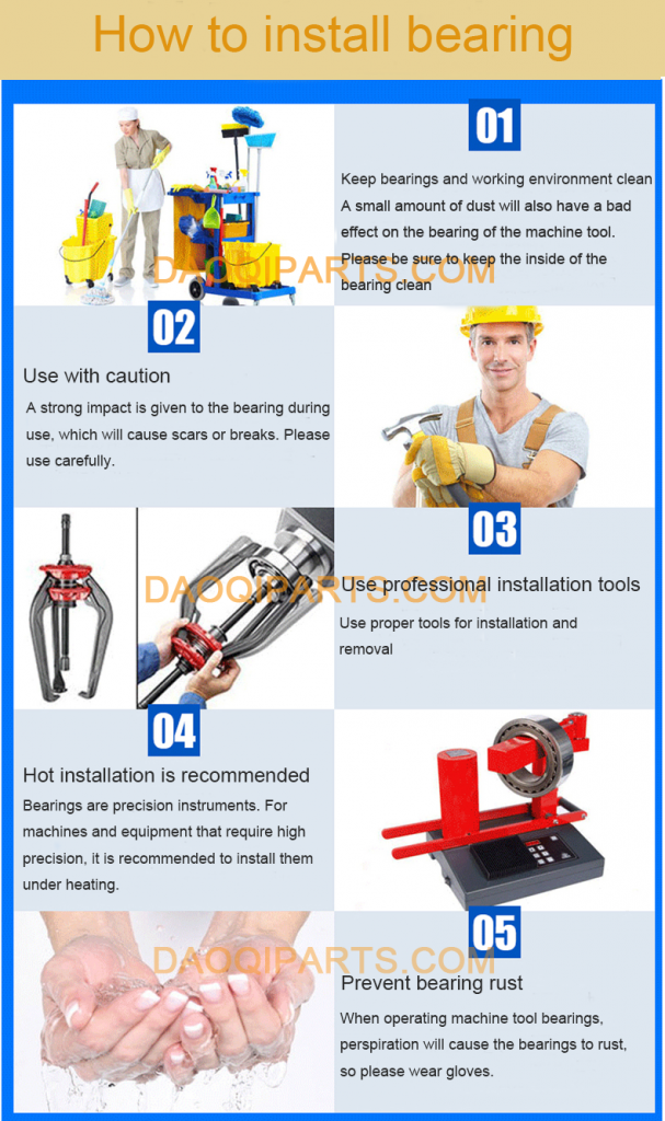 how to install ball bearing